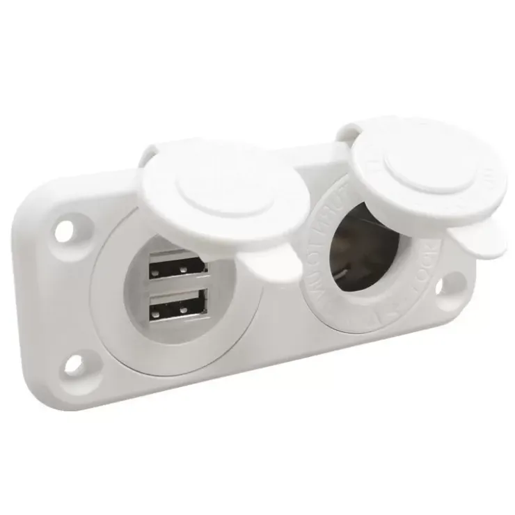 Outlet Trem Prise USB-A + Allume-Cigare