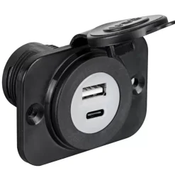 Online Trem Prise USB-A + USB-C noir