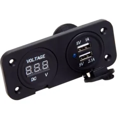 Clearance Trem Prise USB-A double + voltmètre