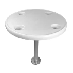 Sale Trem Table ronde ABS Blanc ⌀ 60 cm + pied fixe et embase