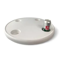 Outlet Trem Table ronde ABS Blanc ⌀ 60 cm + pied télescopique et embase