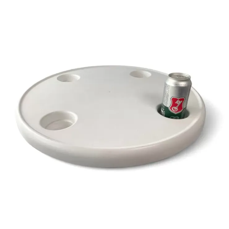 Outlet Trem Table ronde ABS Blanc ⌀ 60 cm + pied télescopique et embase
