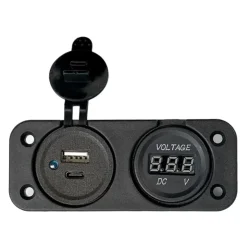 Online Trem Voltmètre + double USB Type A+C