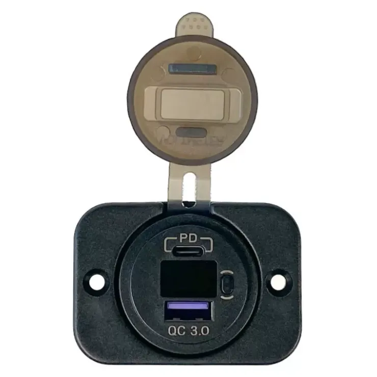 Sale Trem Voltmètre numérique + prise double USB Type A+C