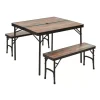 Clearance Trigano Table camping bois flotté + 2 bancs