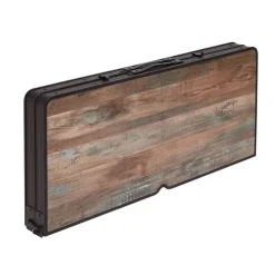 Clearance Trigano Table camping bois flotté + 2 bancs