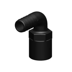Hot Trudesign Coude 90° FM fileté cannelé noir BSP