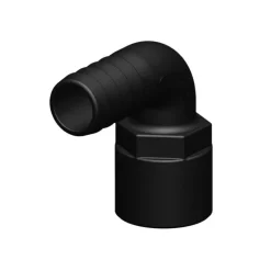 Hot Trudesign Coude 90° FM fileté cannelé noir BSP