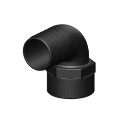 Hot Trudesign Coude 90° FM fileté cannelé noir BSP
