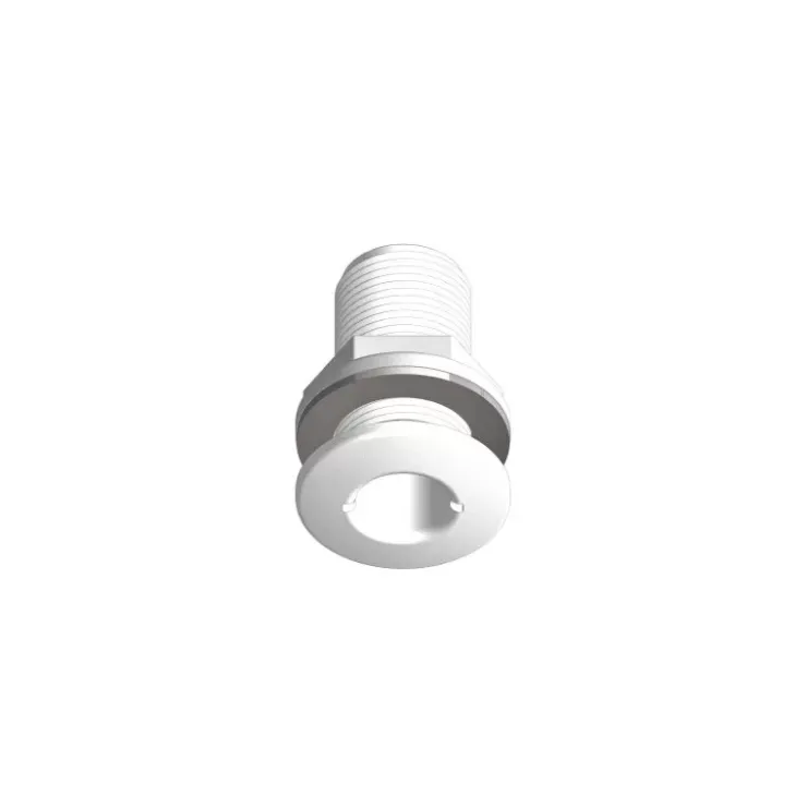 Trudesign Passe-coque flush fileté blanc BSP