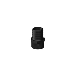 Hot Trudesign Raccord droit MM long fileté cannelé BSP Noir