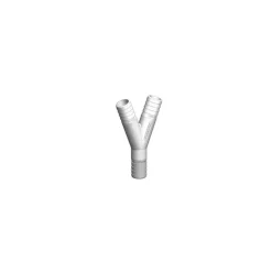 Discount Trudesign Raccord Y cannelé blanc
