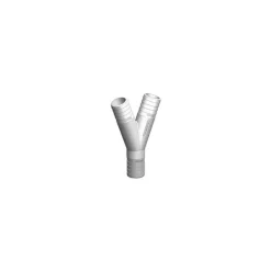 Discount Trudesign Raccord Y cannelé blanc