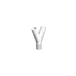 Discount Trudesign Raccord Y cannelé blanc