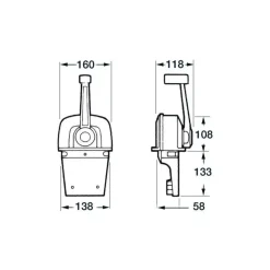 Ultraflex Boîtier B77 avec trim
