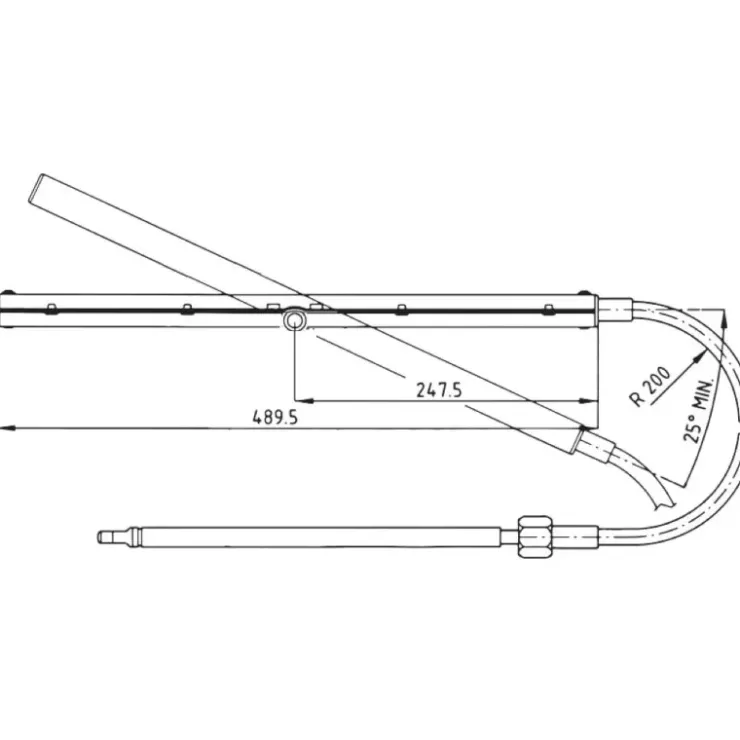 Ultraflex Câble de direction T86