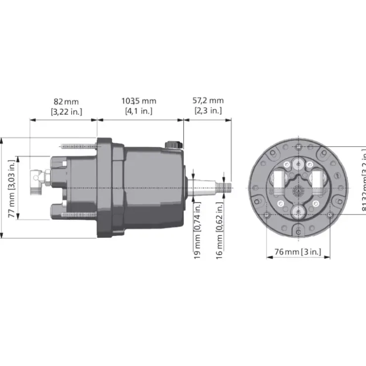 Clearance Ultraflex Kit Hyco-OBS jusqu'à 150 CV | vérin latéral