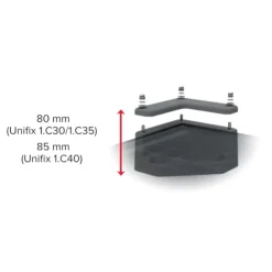 Discount Uniteck UNIFIX 1.C35 | Kit cornières pour panneaux solaire 35 mm