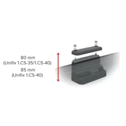 Uniteck UNIFIX 1.CS40 | Fixation latérale panneaux solaire 40 mm