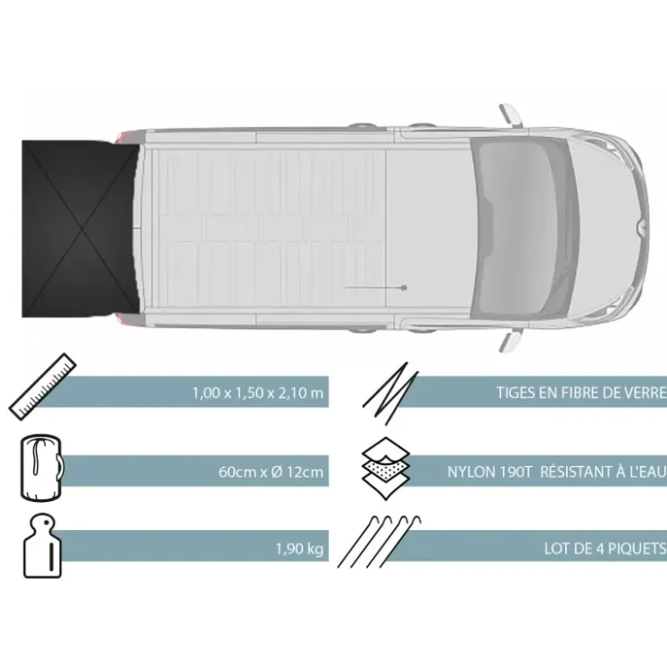 Sale VANCABIN Tente arrière pour double porte | Trafic / Custom