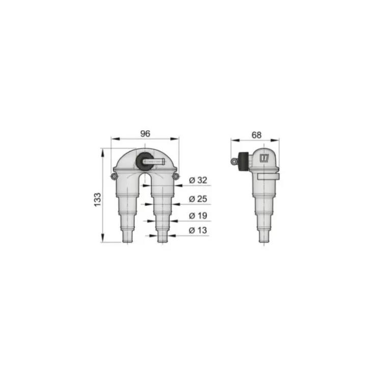 Online Vetus ASD Coude anti-siphon ø13 à 32 mm | Clapet