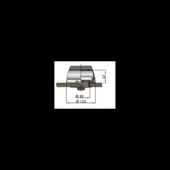 Discount Vetus Boîte à dorade plastique pour manche inox ø 75/100/125 mm