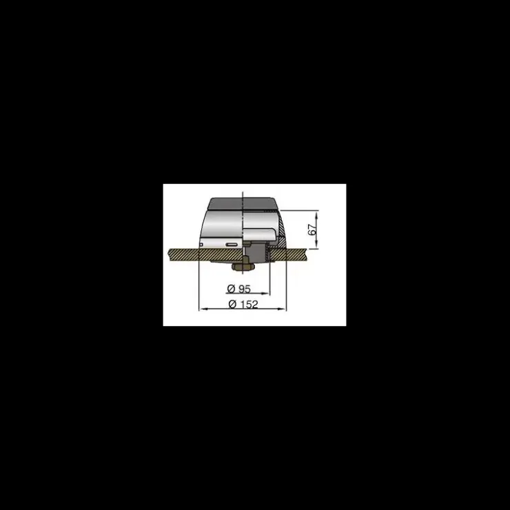 Discount Vetus Boîte à dorade plastique pour manche inox ø 75/100/125 mm