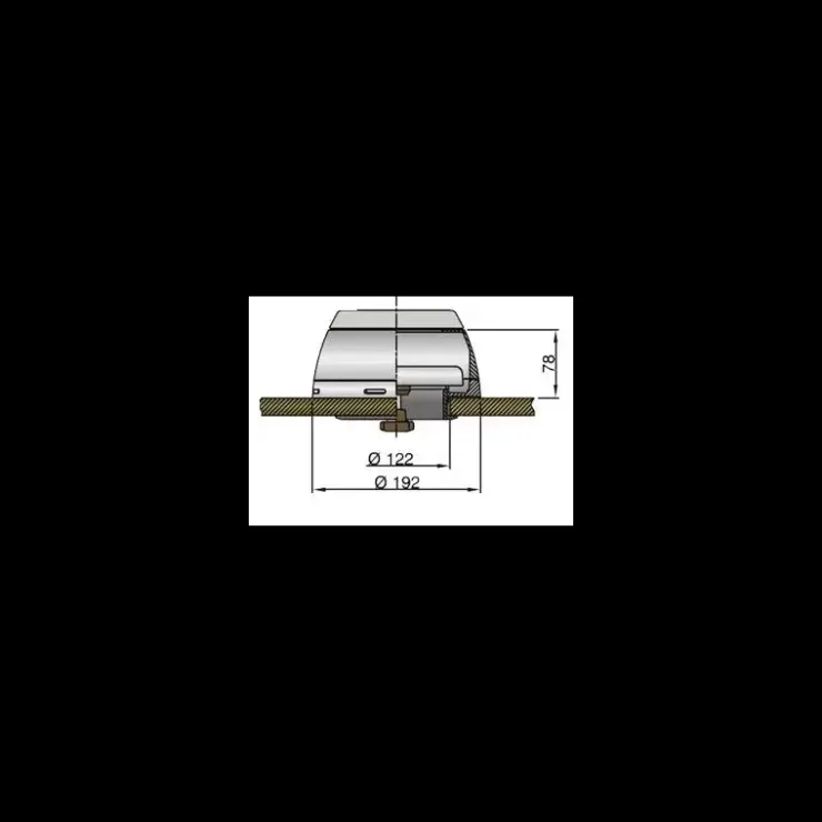 Discount Vetus Boîte à dorade plastique pour manche inox ø 75/100/125 mm