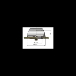 Discount Vetus Boîte à dorade plastique pour manche inox ø 75/100/125 mm