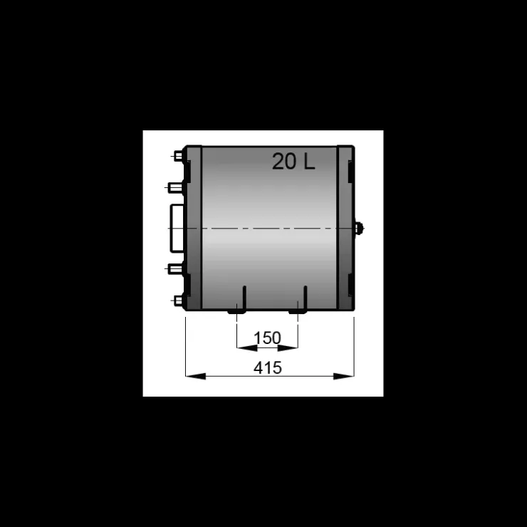 Sale Vetus Chauffe-eau double paroi 20 à 55L