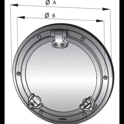 Outlet Vetus Hublot inox rond PWS