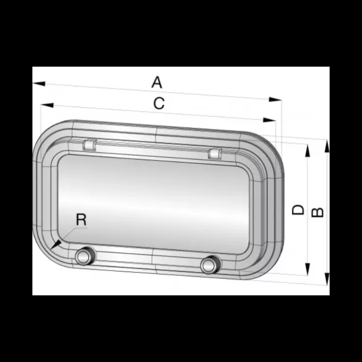 Best Vetus Hublot rectangulaire PZ