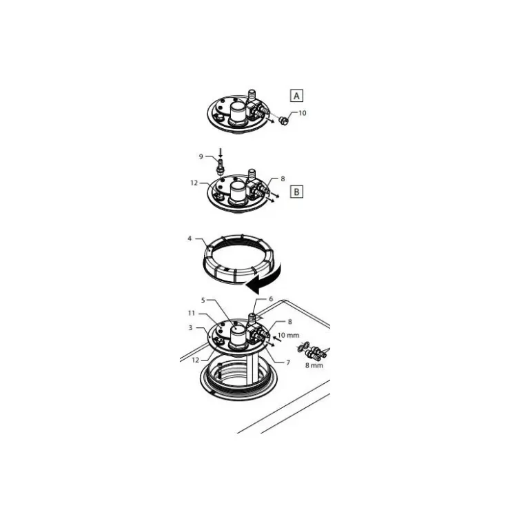 Outlet Vetus ILT Kit de connexion réservoir carburant