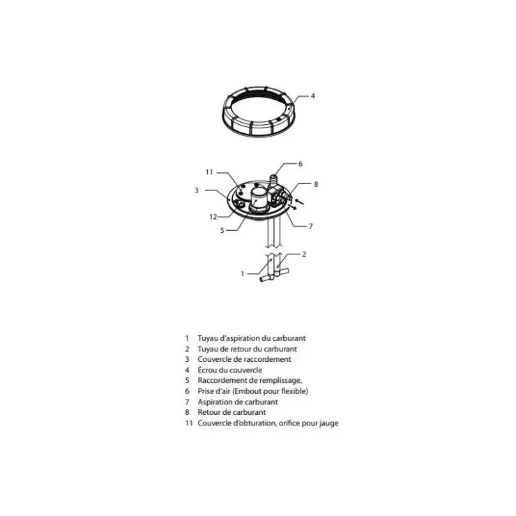 Outlet Vetus ILT Kit de connexion réservoir carburant