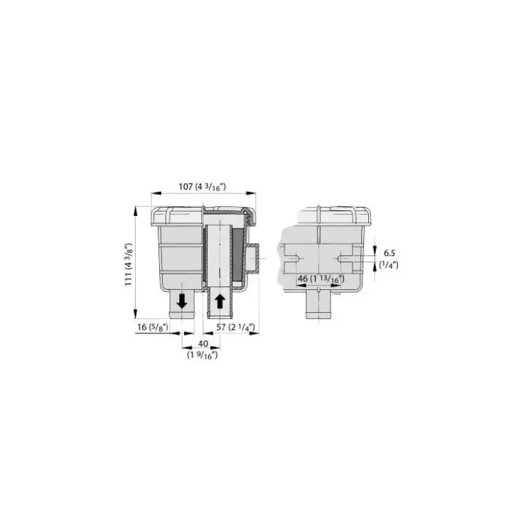 Hot Vetus NSF16S Filtre anti-odeur