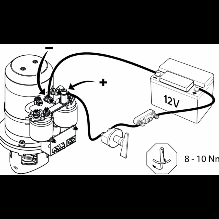 Online Vetus Propulseur d'étrave conventionnel BOW5512 12V 55 Kg 150 mm