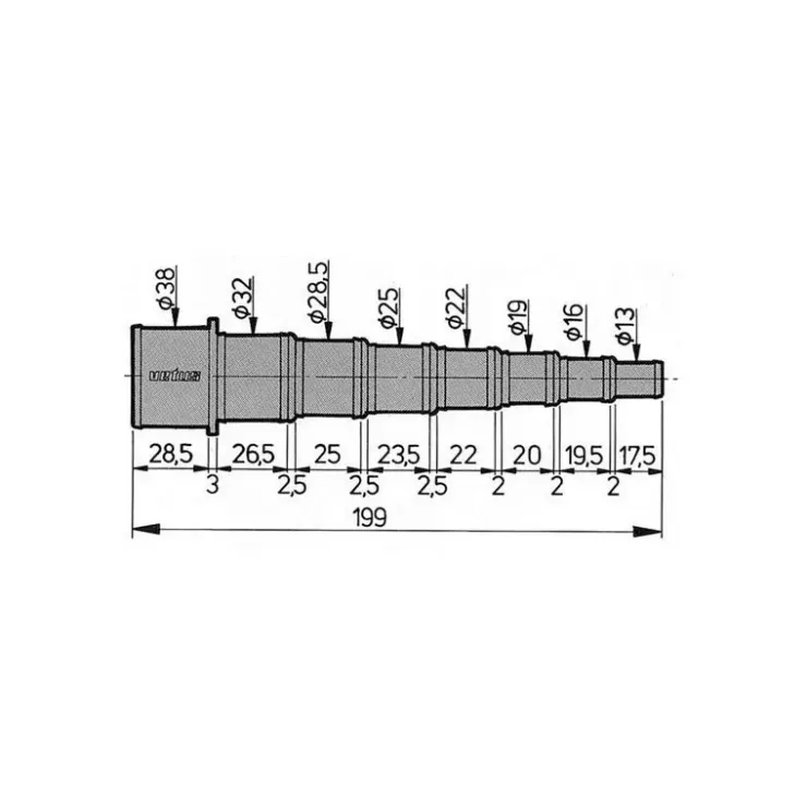 Outlet Vetus Réducteur tuyaux HA1338