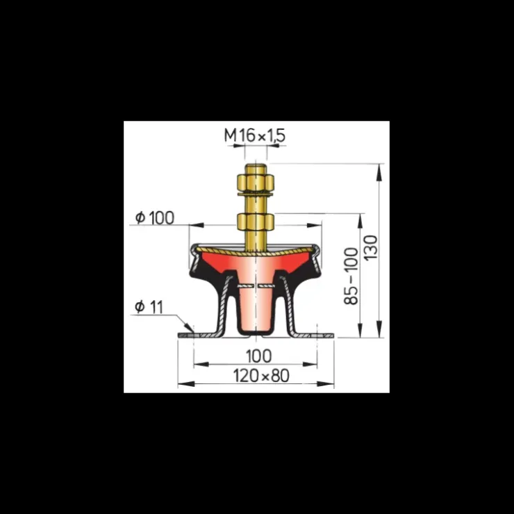 Online Vetus Silent Bloc hydraulique 3 cylindres