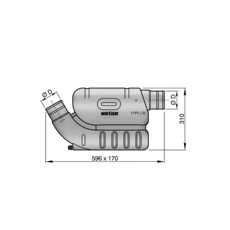 Vetus Waterlock LSL 40 à 121 CV