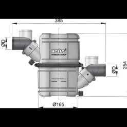 Outlet Vetus Waterlock NLPHD 22 à 110 CV