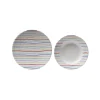 Clearance Via Mondo Set vaisselle 8 pièces Stripes
