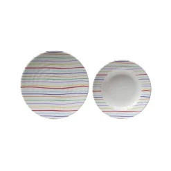 Clearance Via Mondo Set vaisselle 8 pièces Stripes