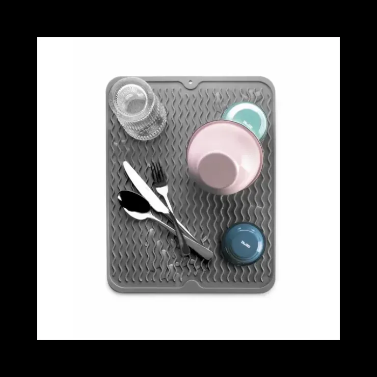 Sale Via Mondo Tapis égouttoir silicone 40 x 30 cm