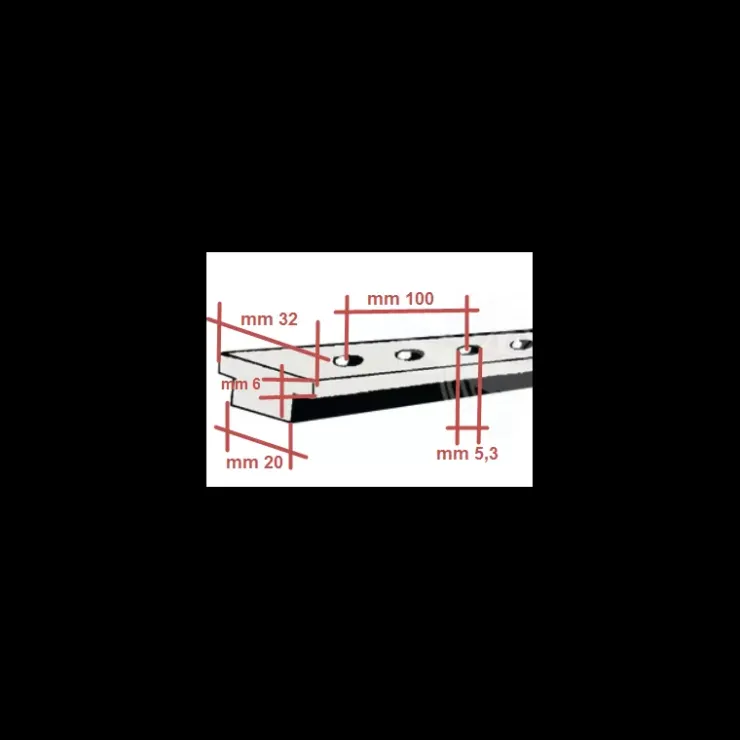 Online Viadana Rail en T 32 mm