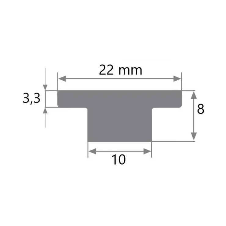 Sale Viadana Rail en T de 22 mm & accessoires