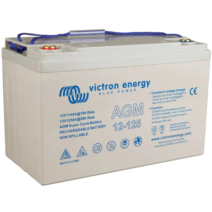 Sale Victron Energy VICTRON Batterie AGM Super Cycle 12 V | 125 Ah