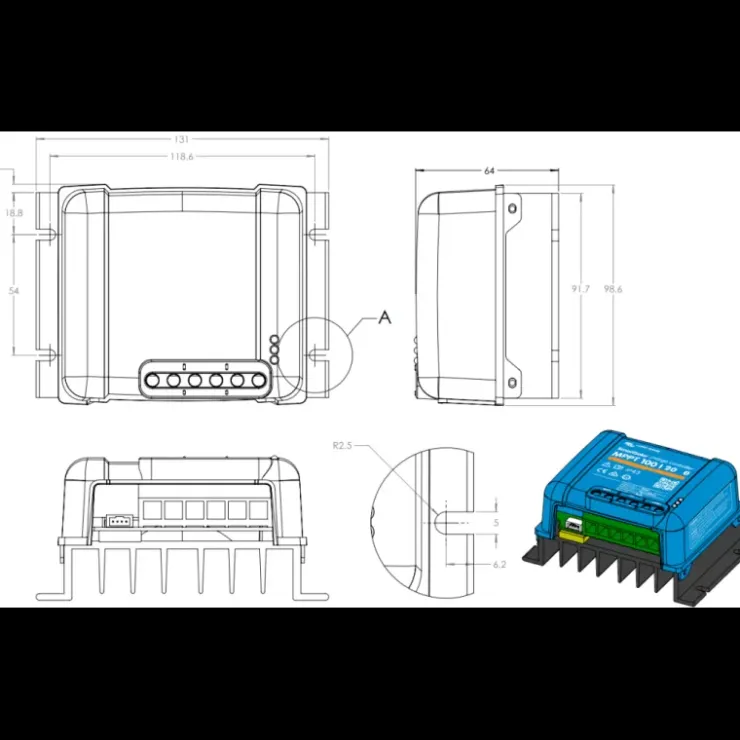 Online Victron Energy VICTRON BlueSolar MPPT 100/20