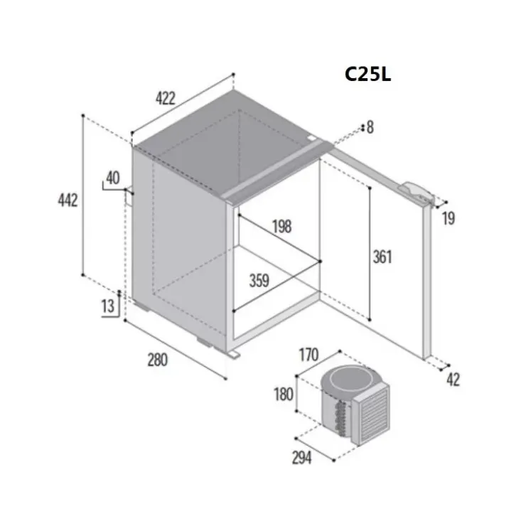 New Vitrifrigo Cadre montage pour C25L