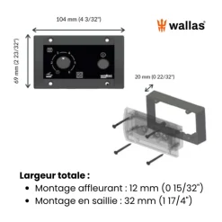 Outlet WALLAS XC Duo | Combiné plaque de cuisson + Chauffage