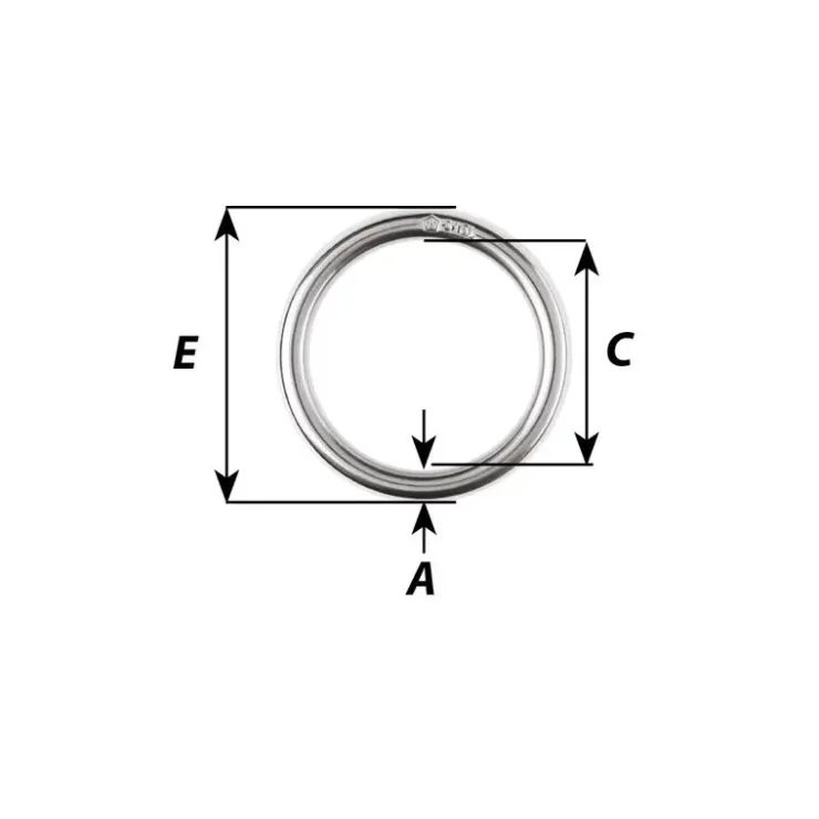Outlet Wichard Anneau rond inox 316L